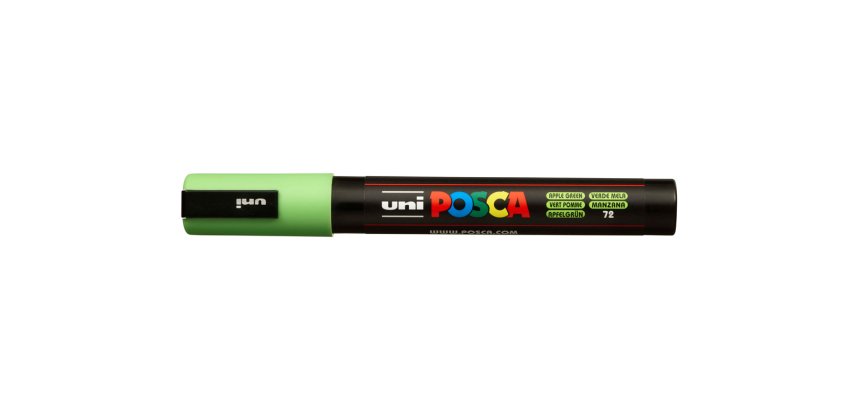 Rotulador uni posca 1,8 - 2,5mm pc-5m verde manzana