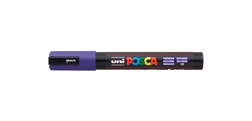 Rotulador uni posca 1,8 - 2,5mm pc-5m azul prusia