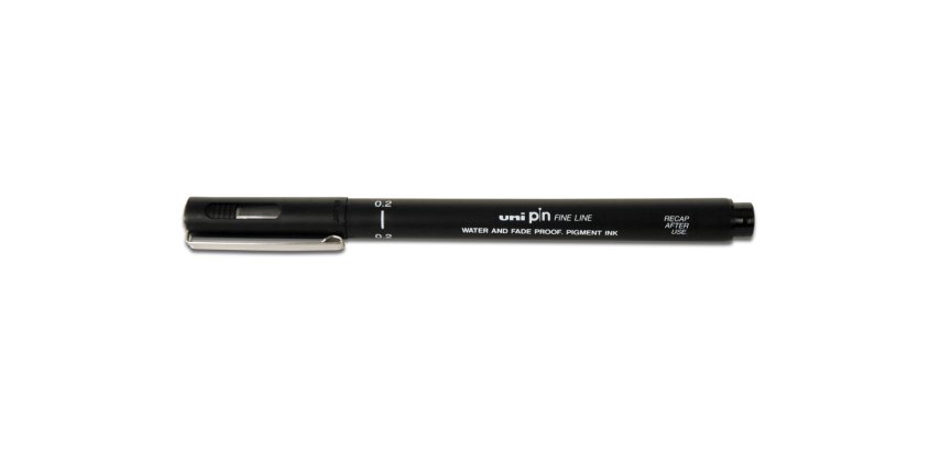 Rotulador uni pin calibrado pin02-200(s) negro