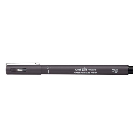 Rotulador uni pin calibrado pin01-200 gris oscuro