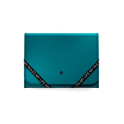 Carpeta carchivo my rules clasificadora acordeon 13 departamentos polipropileno con gomas folio color verde