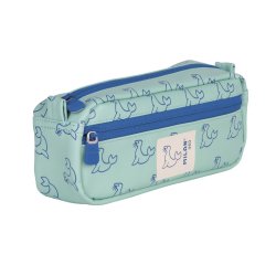 Estuche portatodo milan rectangular 2 cremalleras coleccion 460 since 1918 color verde 210x60x85 cm