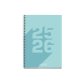 Agenda espiral escolar miquelrius basic din a5 semana vista 25-26 tapa carton forrado azul