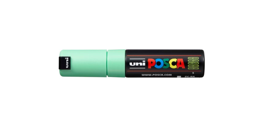 Rotulador uni posca 8 mm pc-8k verde claro