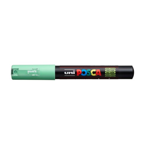 Rotulador uni posca 0,7 mm pc-1m verde claro