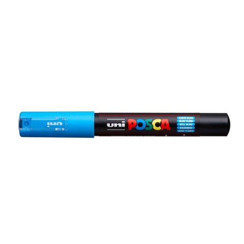 Rotulador uni posca 0,7 mm pc-1m azul claro