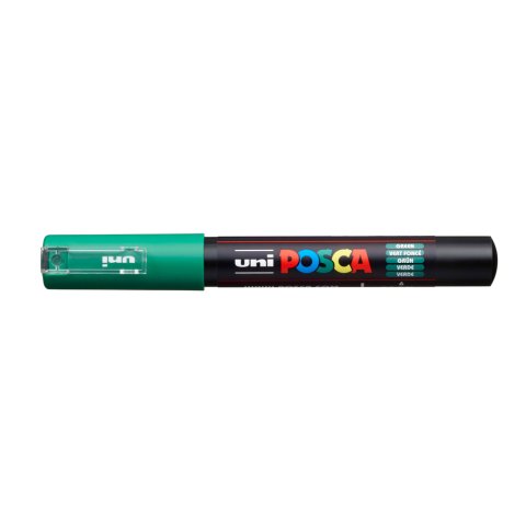 Rotulador uni posca 0,7 mm pc-1m verde
