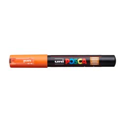 Rotulador uni posca 0,7 mm pc-1m naranja