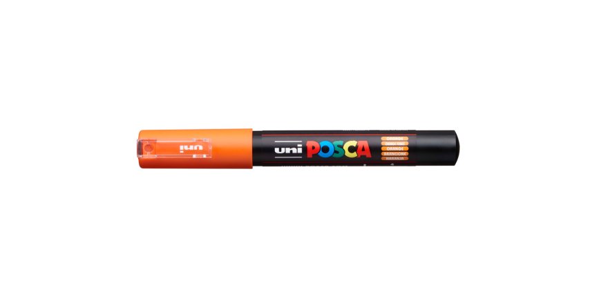 Rotulador uni posca 0,7 mm pc-1m naranja