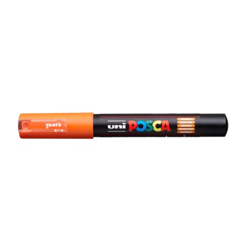 Rotulador uni posca 0,7 mm pc-1m naranja