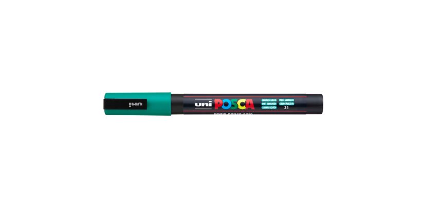 Rotulador uni posca 0,9 - 1,3 mm pc-3m esmeralda