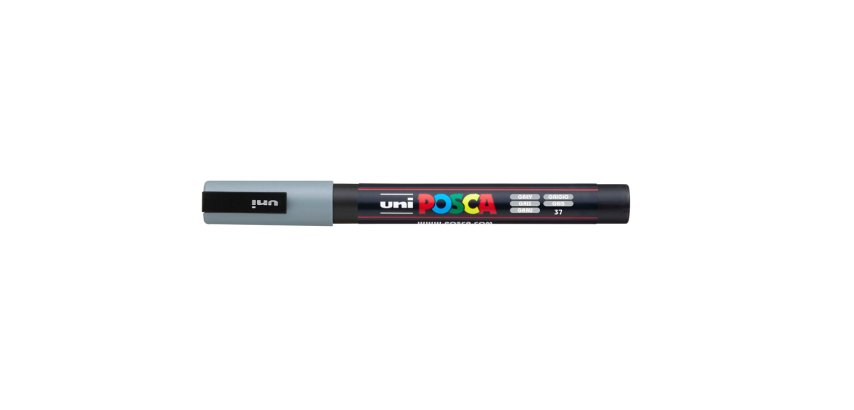 Rotulador uni posca 0,9 - 1,3 mm pc-3m gris
