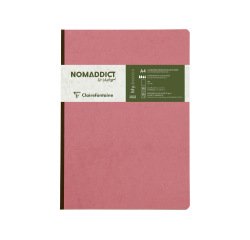Libreta clairefontaine age-bag tapa cartulina lomo cosido liso 96 hojas color rosa antioquia 210x297 mm
