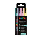 Rotulador uni posca pc-3m/4c estuche de 4 unidades colores pastel surtidos