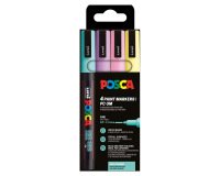Rotulador uni posca pc-3m/4c estuche de 4 unidades colores pastel surtidos