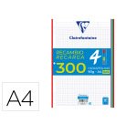 Recambio clairefontaine din a4 300 hojas 90 gr cuadro 5 mm con bandas de 5 colores vivos
