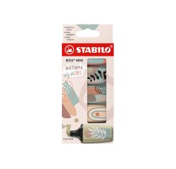 Rotulador stabilo boss mini naturevibes estuche de 5 unidades colores surtidos