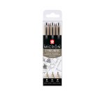 Rotulador sakura pigma micron negro estuche de 3 unidades