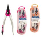 Compas liderpapel adaptador universal minas afilaminas y goma colores surtidos