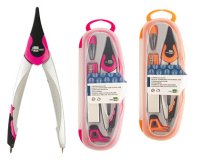 Compas liderpapel adaptador universal minas afilaminas y goma colores surtidos