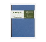 Libreta cosida clairefontaine 14,8x21 cm 96 hojas age-bag liso azul