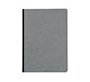 Libreta cosida clairefontaine 14,8x21 cm 96 hojas age-bag liso gris