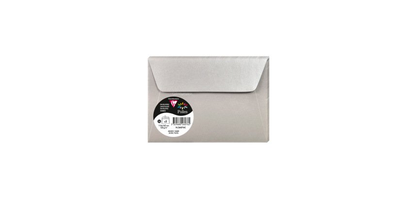 Sobre clairefontaine pollen 114x162 cm 120g plata pack de 5 unidades
