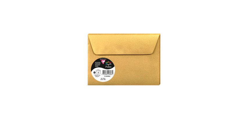 Sobre clairefontaine pollen 114x162 cm 120g dorado pack de 5 unidades