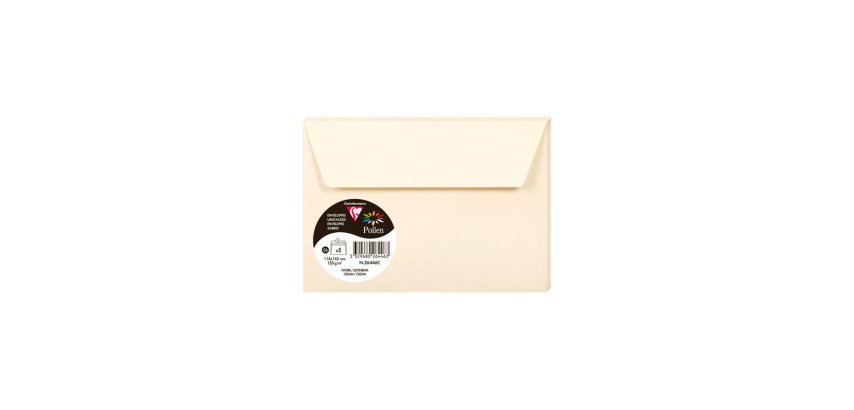 Sobre clairefontaine pollen 114x162 cm 120g marfil pack de 5 unidades