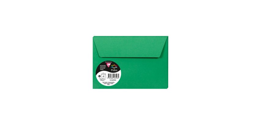 Sobre clairefontaine pollen 114x162 cm 120g verde pino pack de 5 unidades