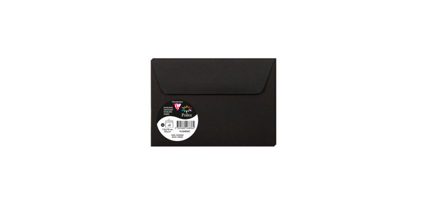 Sobre clairefontaine pollen 114x162 cm 120g negro pack de 5 unidades