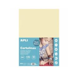Cartulina apli din a4 170 g/m2 marfil paquete de 50 hojas