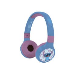 Auriculares plegables lexibook stitch 2 en 1 bluetooth con cable
