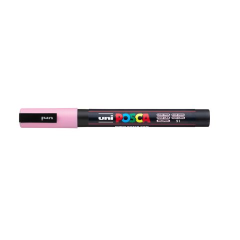 Rotulador uni posca pc-3m rosa claro