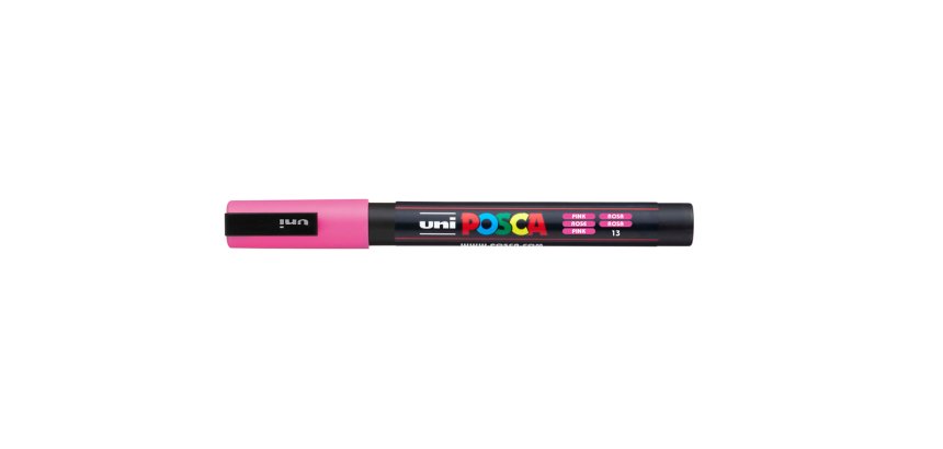 Rotulador uni posca pc-3m rosa