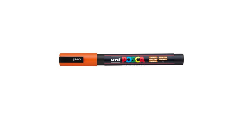 Rotulador uni posca pc-3m naranja