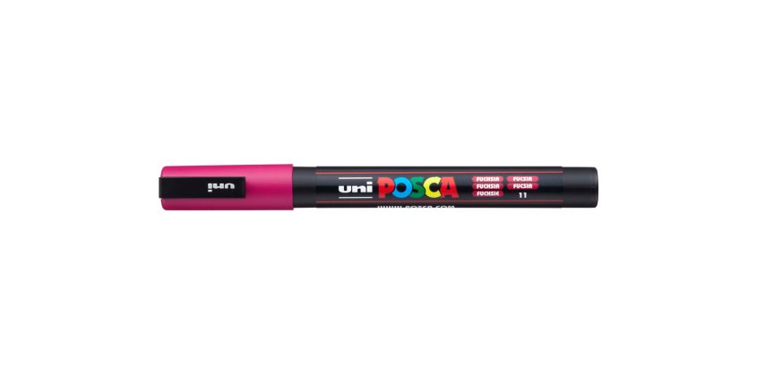 Rotulador uni posca pc-3m fucsia
