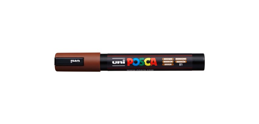 Rotulador uni posca pc-5m marron