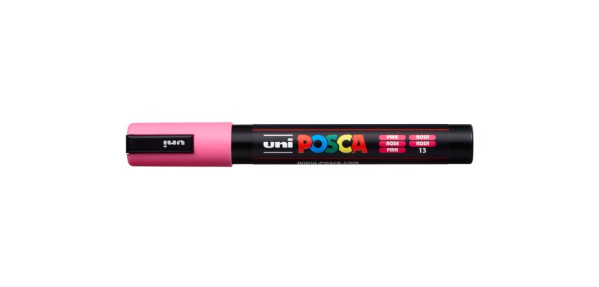 Rotulador uni posca pc-5m rosa