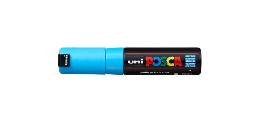 Rotulador uni posca pc-8k azul claro