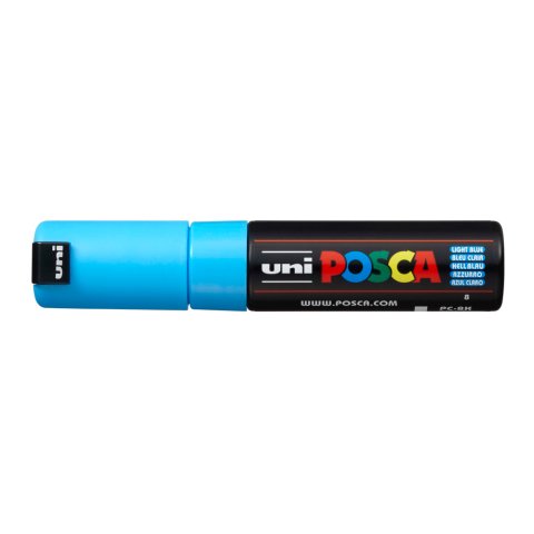 Rotulador uni posca pc-8k azul claro
