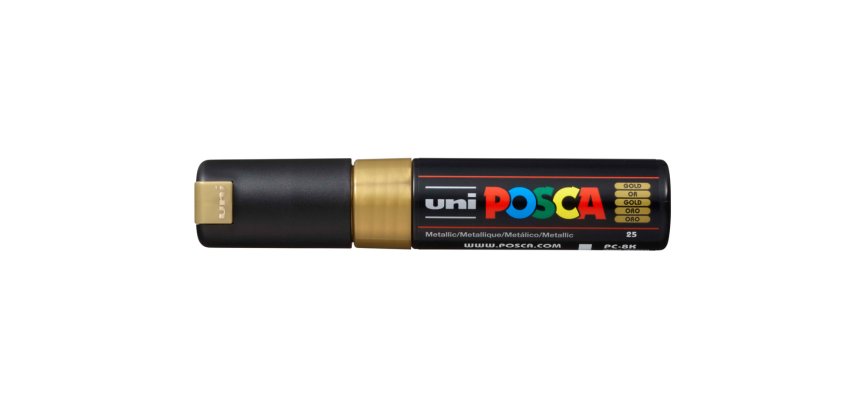 Rotulador uni posca pc-8k oro metalico