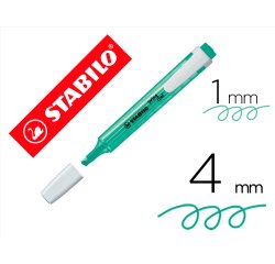 Rotulador stabilo fluorescente swing cool turquesa