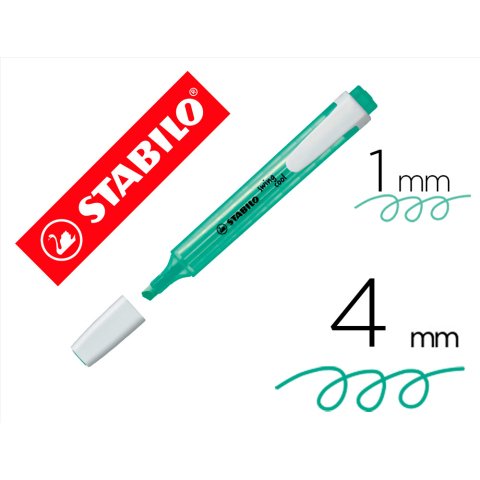 Rotulador stabilo fluorescente swing cool turquesa