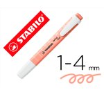 Rotulador stabilo fluorescente swing cool pastel melocoton