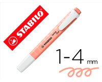Rotulador stabilo fluorescente swing cool pastel melocoton