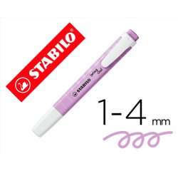Rotulador stabilo fluorescente swing cool pastel violeta