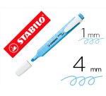 Rotulador stabilo fluorescente swing cool pastel azul ventoso