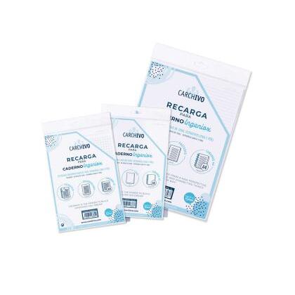 Recambio carchivo para cuaderno ingeniox din a5 50 hojas cuadricula