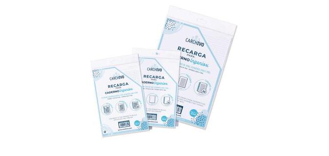 Recambio carchivo para cuaderno ingeniox din a5 50 hojas liso